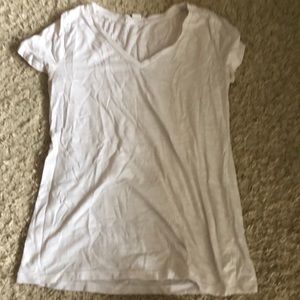 White tee v neck